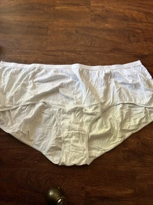 Comfort Choice White Cotton Brief Panties Size 15 Fits Plus - Image 1 of 4