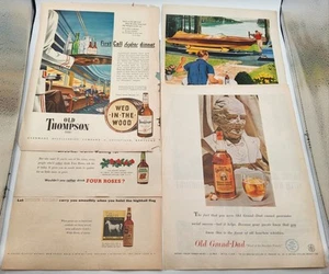 Vintage Whiskey Magazine Print Ads: Grand-Dad, Corby's, Roses, Horse, Thompson - Picture 1 of 6