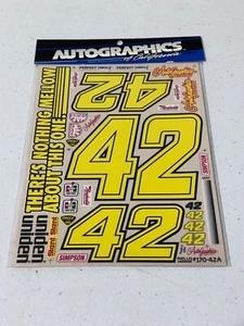 RC Autographics 170 42 Petty Mello Yello Stickerbogen Vintage Stock Car NASCAR - Bild 1 von 1