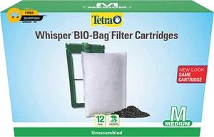 Whisper Bio-Bag Filter Cartridges for Aquariums, Medium Filter for Freshwater - Picture 1 of 20