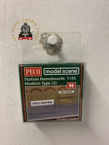 Modelscene 5186 placa de identificación de estación moderna - calibre N - Imagen 1 de 1