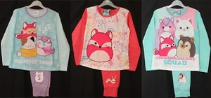 SQUISHMALLOWS Girl's Pyjamas/ Long-Sleeved PJs Sizes 5-12 years - Picture 1 of 59