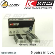 King Big End Con Rod Bearings CR6629AM 0.75 For MITSUBISHI 3.0 24V V6 6G72-6G73