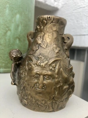 JULES MELIODON (1867) Vase Bronze Signé + Fondeur - Photo 1/4