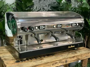 SAN MARINO LISA 3 GROUP STAINLESS WITH BLACK BASE ESPRESSO COFFEE MACHINE CAFE - Picture 1 of 12