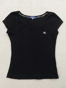 Burberry London Blue Label Women's Top Size 38 Black T-shirt JPN Original - Picture 1 of 8