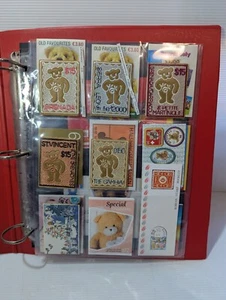 Teddy Bear postage Stamps X 21 Embroidery/cloth Limited Edition Stamps - Bild 1 von 2