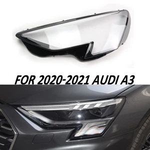 Headlight Lens Cover Transparent Left Side Auto Shell Fit For 2020-2021 Audi A3 - Foto 1 di 6