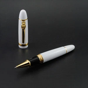 Bolígrafo rodillo blanco general promoción Jinhao 159 clip dorado - Imagen 1 de 3