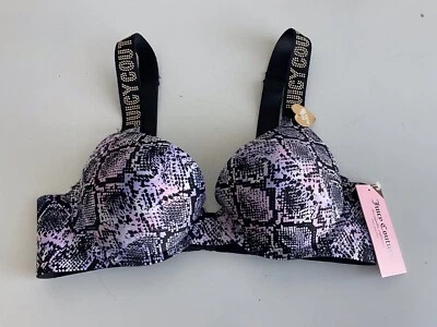 Sujetador Push Up Sexy Juicy Couture 36B Estampado Serpiente JC4229AF NUEVO Foto 1 de 4