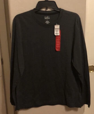Mens Long Sleeve Gray Pajama Top. Small - Image 1 of 4