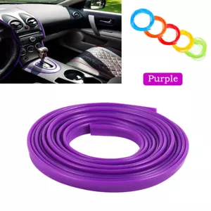 Accesorio decorativo para puerta interior de automóvil púrpura 16 ft/5M borde línea de moldeo tira - Imagen 1 de 9
