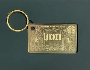 $50 Loaded Value Starbucks WICKED Gold Metal Gift Card 2024 Limited edition - Picture 1 of 3