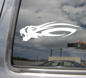 Tribal Cougar Head - Jungle Americas Puma Car Window Vinyl Decal Sticker 01558 - Picture 1 of 2