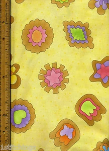 Cookies from Home Quilt Quilting Fabric by half yard Christmas Yellow Moda - Picture 1 of 1