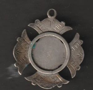 1 silver medallion blank with no transcription hall mark W Bartle - Picture 1 of 2