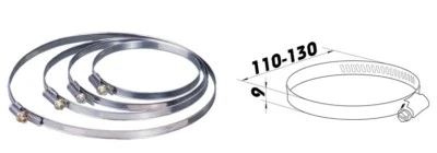 Rohrschelle Schlauchschelle Lüftungsrohr Wickelfalzrohr dalap MC Ø125 3267