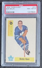 1958 Parkhurst #15 - Bob Baun - PSA 8 NM-MT - Tough Card!! - 128C