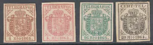 Telegraph 1/4 - Year 1864 - New - Price Catalogue: 1.115 Euros - Picture 1 of 1