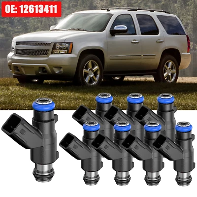 8Pcs Fuel Injectors  12613411 For 2010 2011 2012-2014 Chevrolet Tahoe 5.3L V8 — 第 1/4 张图片