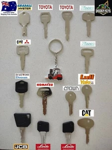 Forklift Master Key Set with Keyring 14 Keys FREE POST - Picture 1 of 5