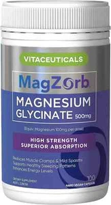 Vitaceuticals Magzorb High Strength, Pure Magnesium Glycinate 500mg - Picture 1 of 5