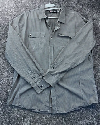 Ecko Unltd. Mens Black & White Gingham Check Shirt 2XL 100% Cotton Long Sleeve - Image 1 of 4