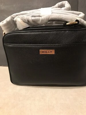 Milly Astor Small Whipstitch Satchel  Leather Black Handbag - Image 1 of 4