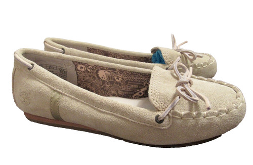 Mocassino Timberland da donna verde chiaro Earthkeepers Caska scamosciato taglia 6 5 US NUOVO SENZA SCATOLA