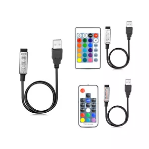 RGB USB IR RF Fernbedienung Dimmer DC 5V 12V für 5050 3528 RGB Streifenlicht - Bild 1 von 7