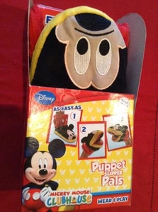 NIB Disney MICKEY MOUSE Clubhouse PUPPET SLIPPER PALS SIZE 12/13 $20 - Picture 1 of 5