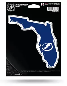 Decalcomania Tampa Bay Lightning 5""x6"" decalcomania stato taglio perfetto - Foto 1 di 1