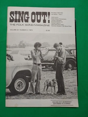 Sing Out! The Folk Song Magazine VOL22#2 1973 Bob Beers W/Record - Image 1 of 4