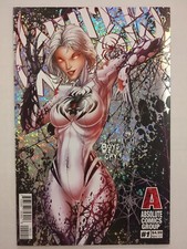 White Widow #1, 2nd Printing Speckled Holo Foil, Absolute Comics, 2018