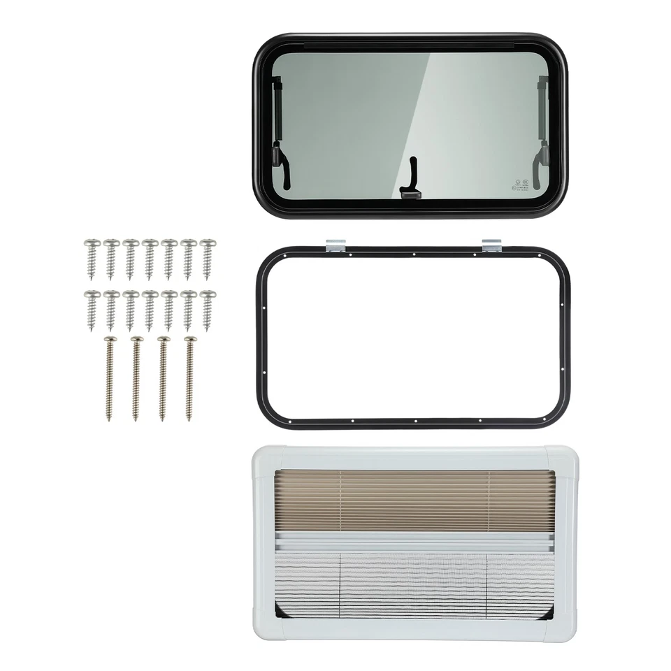 Camper Ausstellfenster Fenster 700x400 Einbaufenster Verdunklung Insektenschutz - Bild 1 von 4