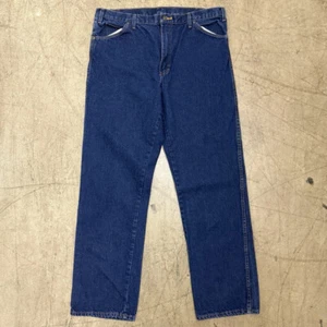 DICKIES Jeans Mens 38x34 Straight Fit Blue Denim Workwear Classic Durable - Picture 1 of 3