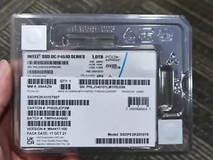 4pcs Intel 1TB SSD DC P4510 NVME U.2 SSDPE2KX010T8 Solid State Drive Brand New - Picture 1 of 1