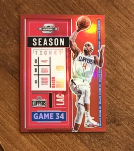 Boleto de temporada óptico Rajon Rondo 2020-21 rojo Prizm #57 Kentucky Lakers Clippers - Imagen 1 de 2
