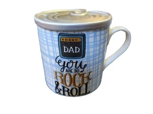 Papa Tasse und Untersetzer Set - DAD YOU ARE SO ROCK & ROLL - 12 Unzen Tasse - Papa Weihnachtsgeschenk - Bild 1 von 2