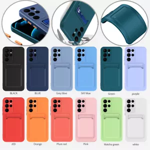 TPU Hülle mit Wallet Kartenfach für Samsung A16 A15 A55 A56 A54 S25 Handyhülle - Bild 1 von 22