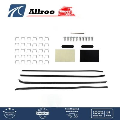 Nuevo kit de fieltro barrido ventana izquierda y derecha 4 piezas apto para Camaro Firebird 1970-1981 Foto 1 de 4