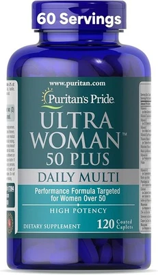 Puritan'S Pride Ultra Mujer 50 plus Alta Potencia Rendimiento Tiempo Lanzamiento Diario  Foto 1 de 4