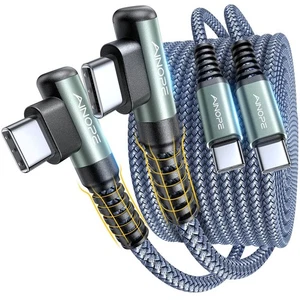 [2-Pack 2M USB C a USB C Cavo Caricatore 60W, Tipo C Cavo Caricatore Ricarica Rapida... - Foto 1 di 9