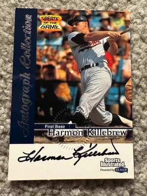 HARMON KILLEBREW 1999 FLEER GREATS OF THE GAME SPORTS ILLUSTRATED AUTO TWINS - Image 1 of 2