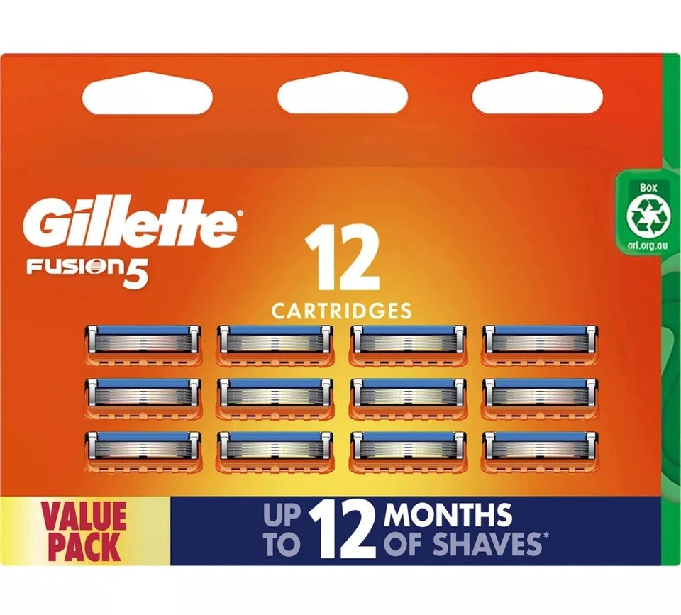 Best*Buy! | 1 PACK | GILLETTE | Fusion Manual Razor Blades 12 Cartridges - image 1 of 1