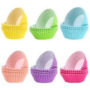 600 pcs Rainbow Standard Paper Cupcake Liners - Versatile Baking Cups for Muf... - Picture 1 of 7