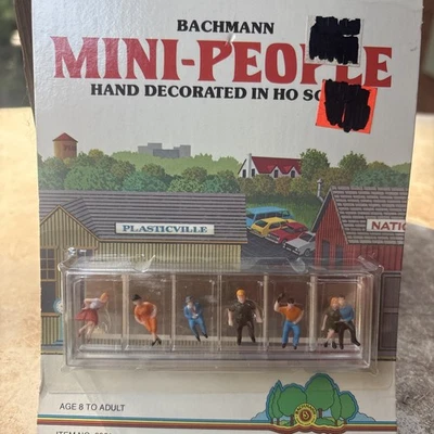 Bachmann HO Scale 3301 Mini-People Sitting Figures NIP - Image 1 of 3