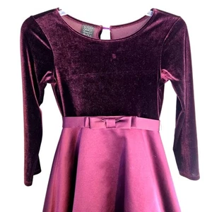 Jenny Annie Dots Girls Formal Dress Size Medium M Purple Evening Party Prom - Picture 1 of 8