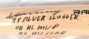 Vladimir Guerrero Sr. Signed Blonde  Pro Baseball Bat w/3 Ins.-BAW Holo - Picture 1 of 3