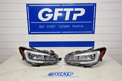 Conjunto de faróis 2015-2017 Subaru WRX STI fabricante de equipamento original par LH RH completo HID - Imagem 1 de 4
